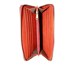 Luxury Handcrafted Genuine Leather Wallet Women <b>RFID</b> Blocking Long Clutch <b>Purse</b> Secure Zipper Closure Multi Card Slots - Product Image 2
