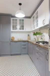 Cabinetry ชุดตู้ครัวไม้เนื้อแข็งตู้ครัวทันสมัยพร้อมประกอบ - Product Image 1