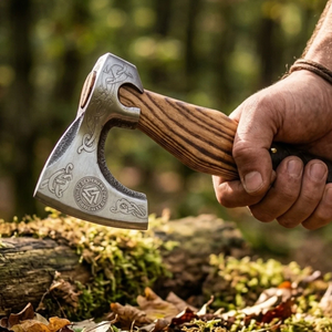 LEGACY BLADES Hache Tomahawk Artisanale en Acier Carbone Forgé avec Manche en Bois pour l'Extérieur, Vente en Gros, Fournisseur OEM ODM - Product Image 2