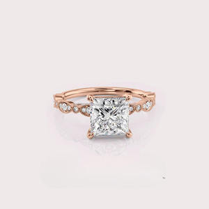 Anillo de Compromiso de Moissanita de Proveedor Indio para Accesorios de Novia, Regalo Memorables para Fiestas de Compromiso, Disponible al Mejor Precio - Product Image 6