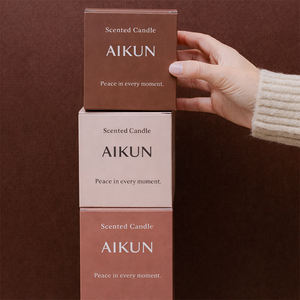 Vela de Lujo AIKUN con Sal Marina y Madera Flotante en Frasco de Vidrio, Vela Aromática de Larga Duración para Distribución al por Mayor - Product Image 4