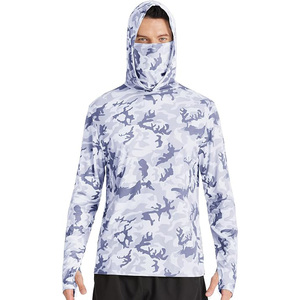 Sudadera de Camuflaje Personalizada, Cómoda y Transpirable, Protección Solar UV, Sublimada, UPF50+, Camisas de Pesca con Capucha - Product Image 3