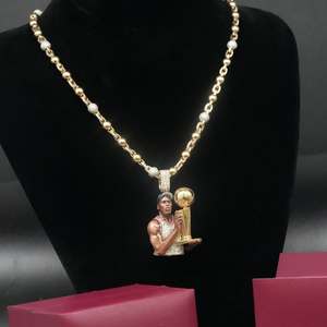 Collar con Colgante de Moissanita 3D Personalizado, Plata 925, Chapado en Oro de 18K y Rodio, Joyería de Lujo Unisex - Product Image 2