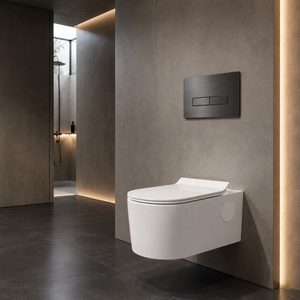 Inodoro Suspendido sin Borde, de Una Pieza, de Porcelana, con Sifón en S, Tanque Oculto, Diseño Minimalista, Mueble de Baño Ecológico - Product Image 6