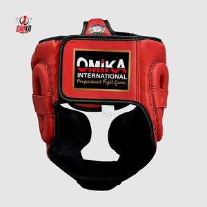 Best Protection Performance Customized Color Size Comfortable MMA Leather Kick Boxing Head Guard for Men Custom Logo OMIKA - Product Image 3