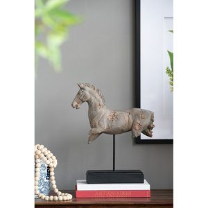 Estatua de Caballo Antigua de 14x4.5x17 cm sobre Base, Producto Elegante en la Categoría de Estatuas - Product Image 1
