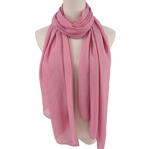 New Premium Quality Wholesale Women's Solid Casual <b>Scarves</b> 100% <b>Silk</b> Material Custom Logo Multi-Functional Outdoor Use - Product Image 6