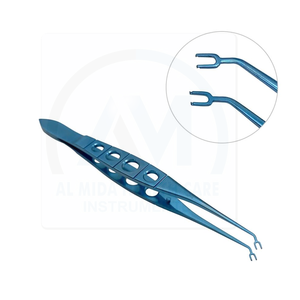 Pinzas Quirúrgicas Azules con Puntas Curvas para Cirugía General, Instrumento Manual con Certificación CE, Clase I - Product Image 2