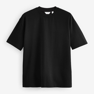 T-shirt à manches courtes vert uni pour homme, col rond, coupe classique, en jersey de coton décontracté - Product Image 2