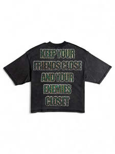 Camisetas Gráficas de Gran Tamaño, Estilo Urbano, 100% Algodón Tejido, 220 g/m², Impresión Digital de Alta Calidad, Camiseta Vintage para Hombre - Product Image 2