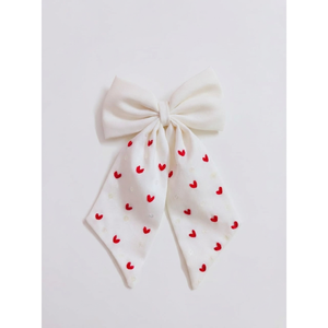 Lazos de Tela Satén con Patrón de Corazones Decorativos para el Cabello, Decoración de Ropa, Envoltura de Regalos, Costura, Manualidades, Cinta Textil, Moda Hecha a Mano - Product Image 1