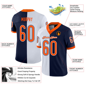 Jersey de Fútbol Americano Personalizado de Primera Calidad a Precio Accesible, Bordado, Transpirable, 100% Poliéster, Tejido de Secado Rápido - Product Image 3