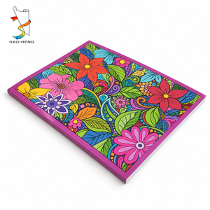 Servizio di Stampa Personalizzata OEM per Libri <span class=keywords><strong>da</strong></span> Colorare per Adulti con <span class=keywords><strong>Disegni</strong></span> Floreali e Mandala, Copertina Morbida, Pagine in Bianco e Nero per Editori - Product Image 1