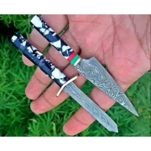 ชุดมีดเชฟเหล็กดามัสกัสทำมือ Jexmoo DIY OEM แบบกำหนดเองได้ พร้อมด้ามจับสวยงาม เหมาะสำหรับเป็นของขวัญ - Product Image 3