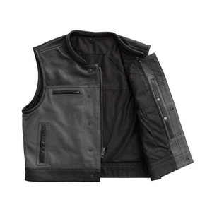 Chaleco de Cuero Genuino Hecho a Medida para Hombre, Talla Grande, Ecológico, Transpirable, Impermeable, Cortavientos, de Secado Rápido, Informal, para Invierno y Actividades al Aire Libre - Product Image 2