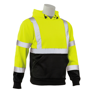 เสื้อฮู้ดทำงานแบบสะท้อนแสง LED ความปลอดภัยสูง ผ้าฝ้าย/โพลีเอสเตอร์ สำหรับผู้ชาย  รับสกรีนโลโก้ตามแบบ - Product Image 3