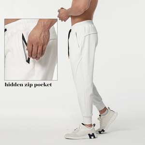 Factory Directly Supply High Quality Mens Casual Pants with <b>Elastic</b> Waist Flat Front Breathable Polyester/Cotton High Quality - Product Image 6