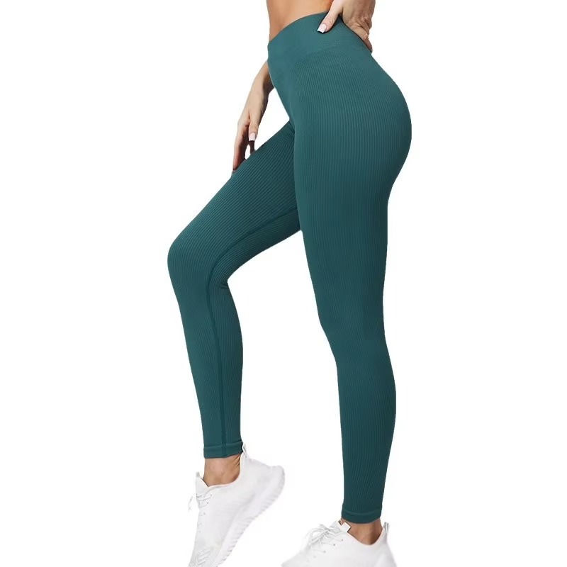Seamless High Waist Women’s Yoga Leggings Breathable Elastic Fit Tummy Control Butt Enhancing Activewear Pants