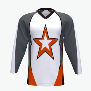 Camiseta de Hockey sobre Hielo Blanca Personalizable para Equipos, Venta Caliente 2026, 100% Poliéster, Impresión Digital - Product Image 3