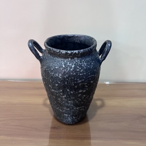 Artisan Design Decorative Aluminium <b>Vase</b> Home Decor Antique Finish From Uttar Pradesh FV595 - Product Image 3