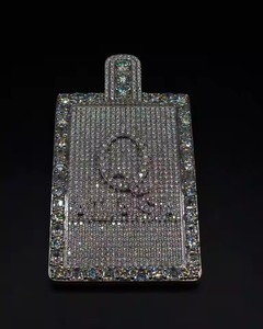 Men Charms Jewelry Iced Out Custom Hip Hop <b>Pendant</b> Lab Diamond 925 Sterling <b>Silver</b> VVS Moissanite Name Letter <b>Initial</b> <b>Pendants</b> - Product Image 1