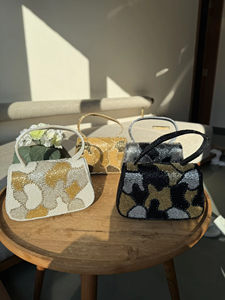 Nayara Designer Embroidery Bag Elegant Handcrafted Embellished <b>Handbag</b> for Women Wedding Party Festive Occasion Wear - Product Image 5
