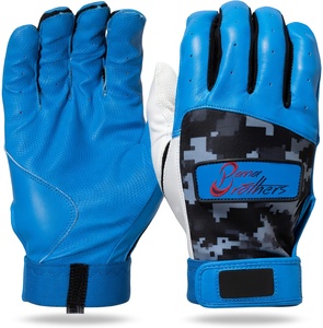 Gants de frappeur de baseball en cuir de haute qualité à prix d'usine - Couleurs et tailles personnalisables, respirants - Product Image 2