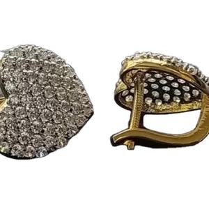 ต่างหูเพชรมออิสซาไนต์รูปหัวใจ925ต่างหูตะขอแบบกำหนดเองและเครื่องประดับเพชรอื่นๆ - Product Image 1