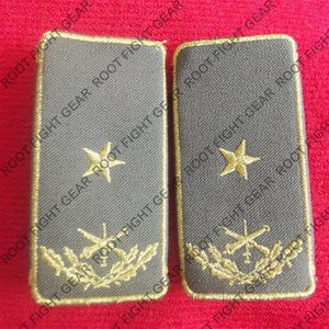 Épaulettes d'uniforme de l'Albanie, insignes de grade, personnalisées, brodées, avec perles, à coudre, avec épingle de sûreté - Product Image 2