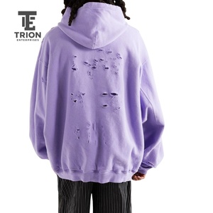 เสื้อมีฮู้ดผู้ชายแนวสตรีทผ้าคอตตอนมีน้ำหนักปานกลาง - Product Image 4