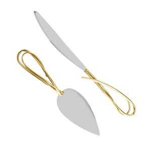 Metal Handle Gold Polished <b>Cake</b> Shovel Knife Stainless Steel Pizza Cream Fork Spoon Set Baking Tools <b>Cake</b> <b>Server</b> - Product Image 4
