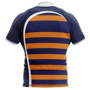 Maillot de rugby unisexe pour adultes, vêtements de sport du fabricant, service OEM, respirant, séchage rapide, antibactérien, manches courtes - Product Image 3