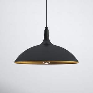 Elegante Lámpara Colgante Negra por Fuera y Dorada por Dentro, Iluminación de Techo Interior de Lujo para Decoración de Hogar, Hotel y Restaurante - Product Image 3