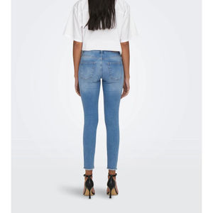 Jean cargo décontracté respirant pour femme, coupe droite, style streetwear, multi-poches et devant plat - Product Image 2
