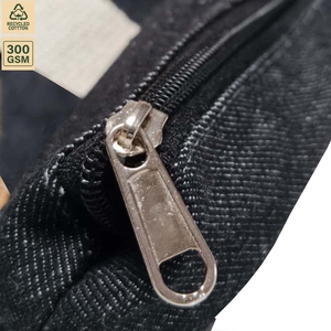 Bolsa de Compras Reutilizable de Mezclilla de 300 GSM, 38x38x10 cm, Logotipo Personalizado, Venta al Por Mayor, OEM, Marca Privada, Modelo SS170 - Product Image 4