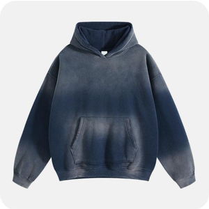 Sudadera con Capucha Estilo Acid Wash, Pedido al por Mayor, Sudadera de Algodón para Streetwear, Servicio OEM, Marca Personalizada, Fabricación por Contrato - Product Image 2