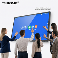 Pantalla Interactiva Inteligente de 98 Pulgadas 4K con Sistema Operativo Android 15, 40 Puntos Táctiles, Cámara con Seguimiento de Personas por IA, Solución de Suministro Interactivo