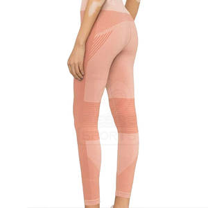 Leggings pour femmes sur mesure, légers, couleur unie, taille mi-haute, vêtements de fitness tricotés, écologiques, respirants, personnalisables - Product Image 4