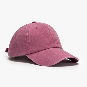 Custom Embroidered Baseball Cap 100% Cotton <b>Dad</b> <b>Hat</b> Vintage Washed Adjustable Bulk Wholesale OEM Logo - Product Image 3