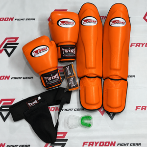 Precio al por mayor: Protectores de espinilla de Muay Thai personalizados, Guantes de boxeo Twins, Protector inguinal, Protector bucal, Vendas para manos para entrenamiento de Kickboxing y MMA - Product Image 2
