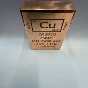 Pure Copper Bullion Bar Luxury Decorative Copper Block Premium <b>Home</b> Office Display Accessory - Product Image 3