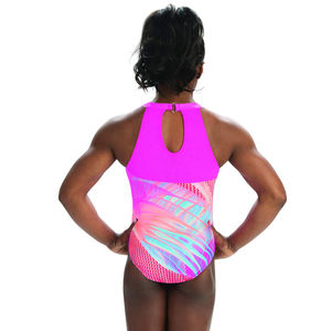 ชุดลีโอตาร์ดออกกำลังกายแบบสแปนเด็กซ์สั่งทำขายส่ง ไม่มีแขน เอวยางยืด สำหรับเด็กผู้หญิง ชุดเต้นบัลเลต์ ชุดแสดงประดับคริสตัล - Product Image 5