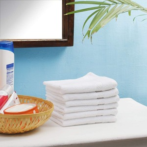 Serviette de bain en coton 100% pur, 550 GSM, blanche, en tissu éponge, douce, épaisse, durable, très absorbante, pour hôtels de luxe, resorts, spas et maison - Product Image 6