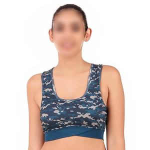 Active Wear Sublimation Bra Workout Fitness Full Coverage & High <b>Support</b> Breathable Women Fitness Breathable Solid Sports Bras - Product Image 1