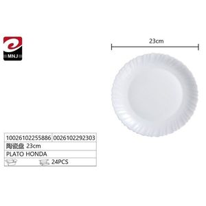 Assiette en céramique PLATO de 23 cm pour la collection de plats et d'assiettes HONDA - Product Image 3