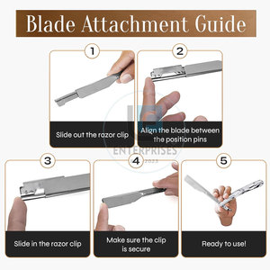 High Quality Made in Pakistan <b>Straight</b> Shaving <b>Razors</b> with Wood Handle and Stainless Steel Blade-Reusable & Durable - Product Image 4