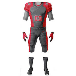 Ensembles d'uniformes de football américain personnalisés pour hommes – Entraînement, impression par transfert thermique, respirants, grandes tailles, personnalisables, service OEM frontal - Product Image 2