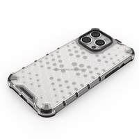 Nid d'abeille 10 maison argent autocollant haute Transparent antichoc coque de téléphone clair protecteur Airbag marque couverture arrière pour iPhone X