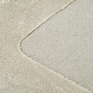 Alfombra de Lujo Plateada de Felpa, Alfombra Moderna de Viscosa y Lana para Sala de Estar o Dormitorio, Alfombra Interior Acogedora, Decoración Minimalista - Product Image 5