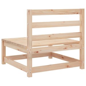 Divano da Giardino Modulare Singolo in Legno di Pino Naturale, Durevole ed Elegante - Product Image 6